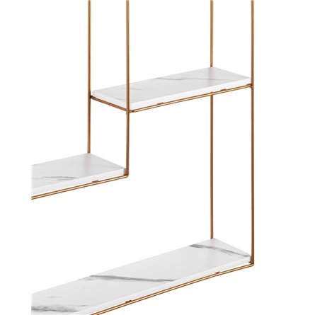 Square золотая белый мрамор металлический каркас