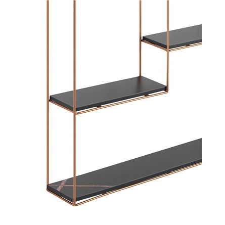 Square золотая черный мрамор металлический каркас