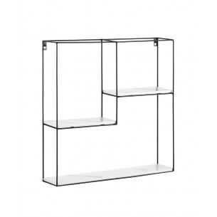 Square черная белый мрамор металлический каркас