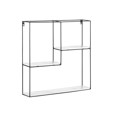 Square черная белый мрамор металлический каркас