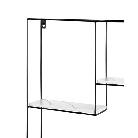 Square черная белый мрамор металлический каркас