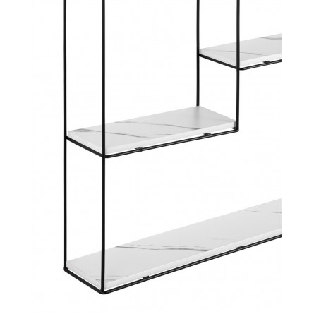 Square черная белый мрамор металлический каркас