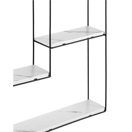 Square черная белый мрамор металлический каркас