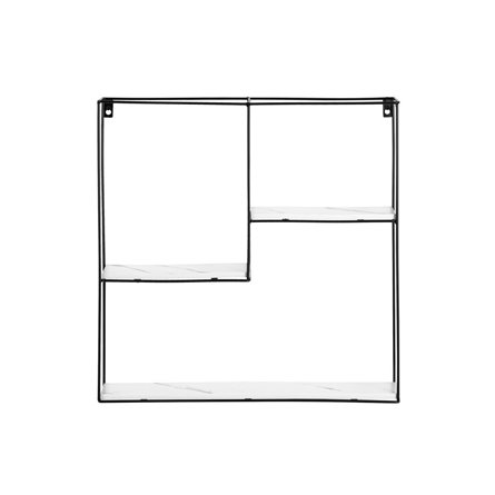 Square черная белый мрамор металлический каркас