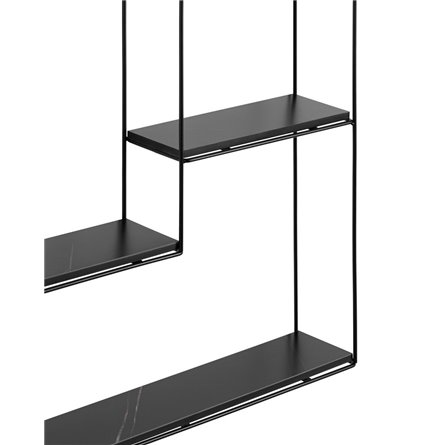 Square черная черный мрамор металлический каркас