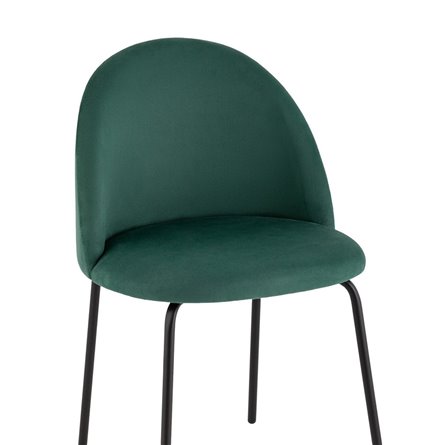 для кухни Коди велюр зелёный ножки металл черные