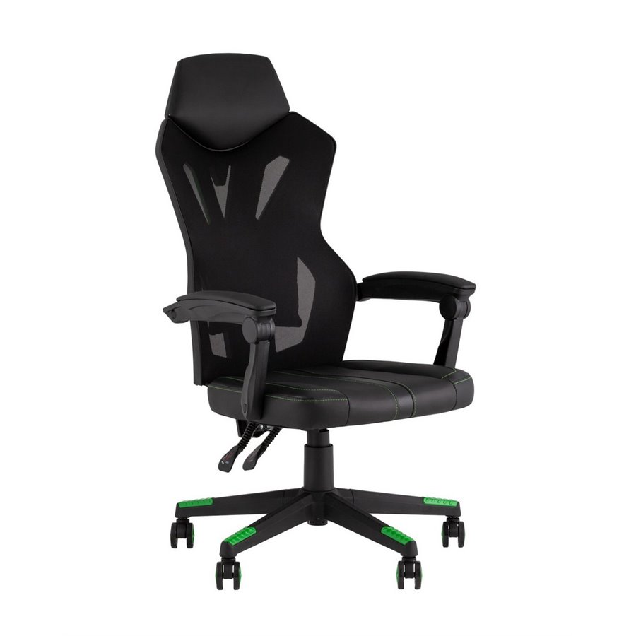 с мягким сиденьем Хольст 2 белая велюр синий