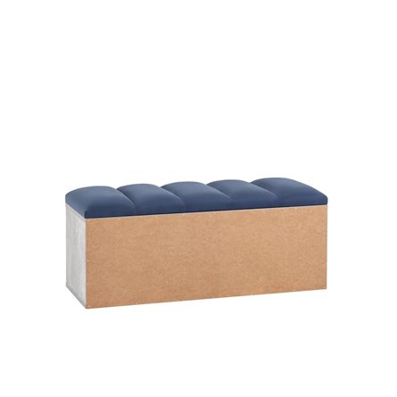 с мягким сиденьем Хольст 2 серая велюр синий