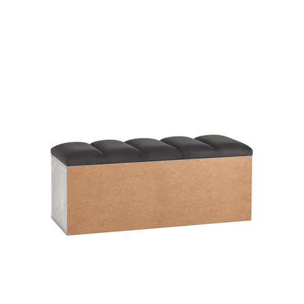 с мягким сиденьем Хольст 2 серая велюр тёмно-серый