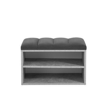 Хольст серая велюр тёмно-серый