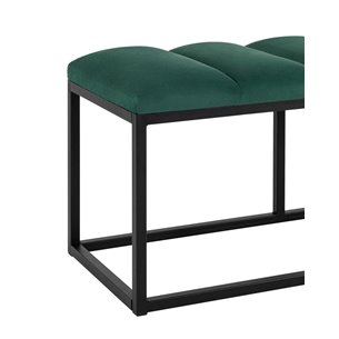 Хостен 2 велюр зелёный