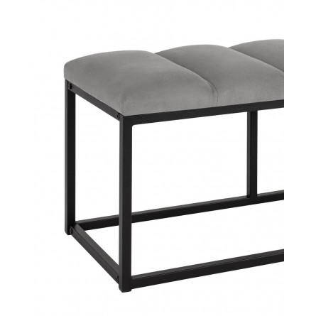 Хостен 2 велюр серый