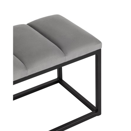 Хостен 2 велюр серый