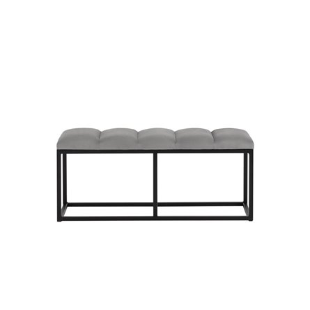 Хостен 2 велюр серый