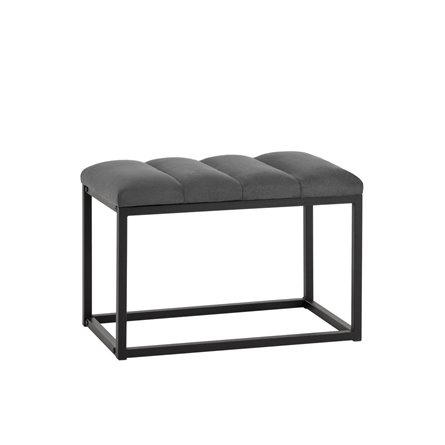 Хостен велюр тёмно-серый