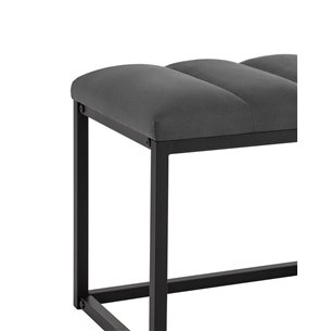 Хостен велюр тёмно-серый