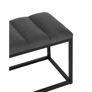 Хостен велюр тёмно-серый