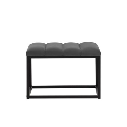 Хостен велюр тёмно-серый