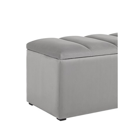 с крышкой Нильсон 2 велюр серый