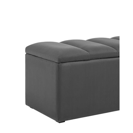 с крышкой Нильсон 2 велюр тёмно-серый