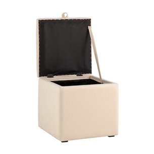 с крышкой Нильсон велюр бежевый