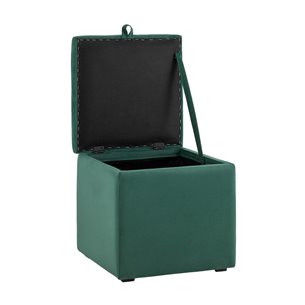 с крышкой Нильсон велюр зелёный