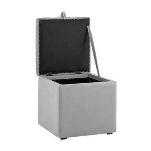 с крышкой Нильсон велюр серый