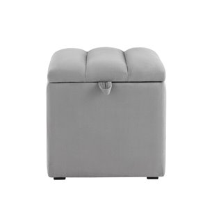 с крышкой Нильсон велюр серый