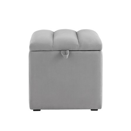 с крышкой Нильсон велюр серый