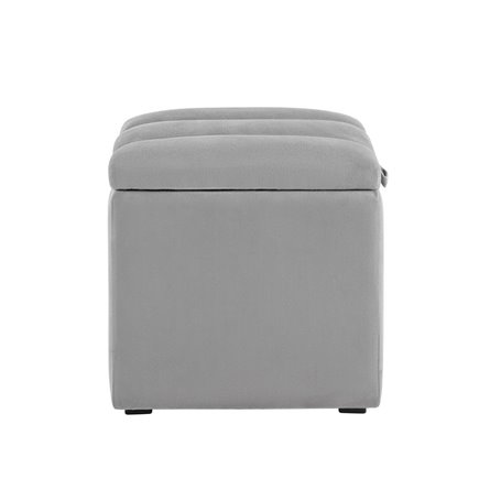 с крышкой Нильсон велюр серый