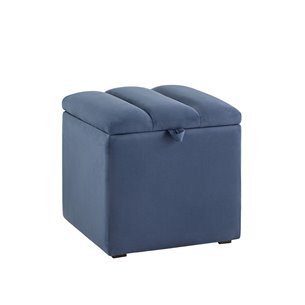 с крышкой Нильсон велюр синий