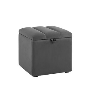 с крышкой Нильсон велюр тёмно-серый