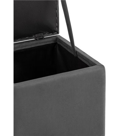 с крышкой Нильсон велюр тёмно-серый