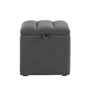 с крышкой Нильсон велюр тёмно-серый