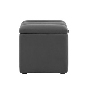 с крышкой Нильсон велюр тёмно-серый