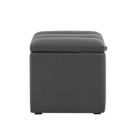 с крышкой Нильсон велюр тёмно-серый