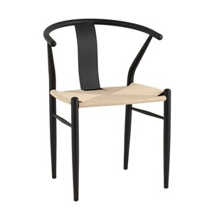 обеденный Wishbone Style бежевый с сиденьем из джута