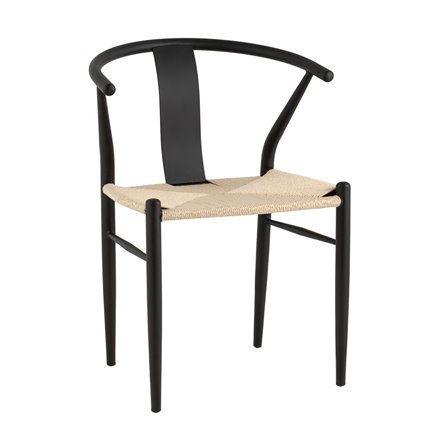 обеденный Wishbone Style бежевый с сиденьем из джута