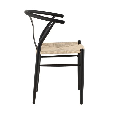 обеденный Wishbone Style бежевый с сиденьем из джута