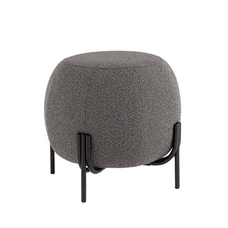 Флик обивка ткань букле тёмно-серый