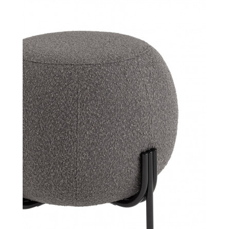 Флик обивка ткань букле тёмно-серый