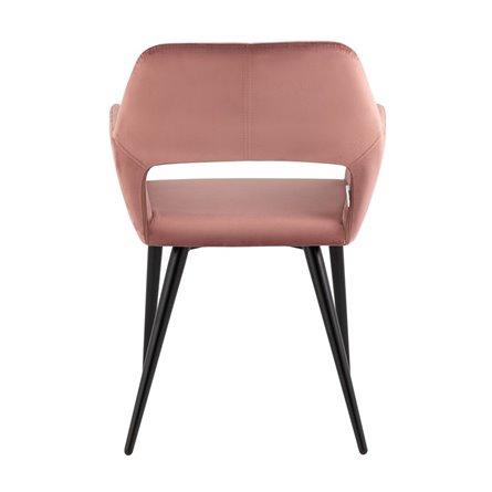 Денди с подлокотниками велюр пыльно-розовый