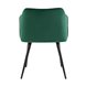 с подлокотниками Джоэл велюр зелёный ножки черные металл с подлокотниками Джоэл велюр зелёный ножки черные металл