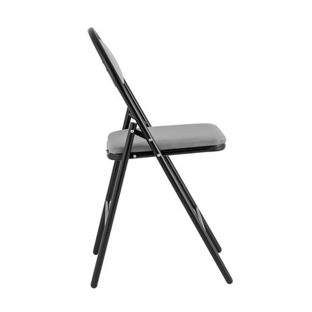 складной Hagen велюр серый каркас черный металлический