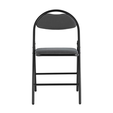 складной Hagen велюр тёмно-серый каркас черный металлический