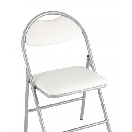 складной Hagen экокожа белый каркас металлик металлический