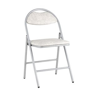 складной Hagen экокожа белый мрамор каркас металлик