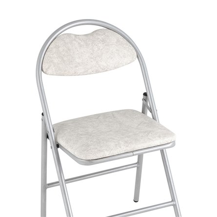 складной Hagen экокожа белый мрамор каркас металлик