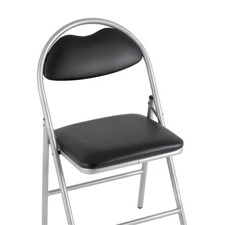 складной Hagen экокожа черный каркас металлик