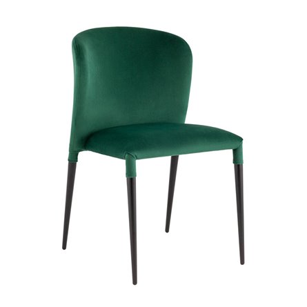 для кухни Лори велюр зелёный ножки черные металл